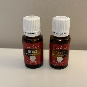 NEW‎ Young Living Tea Tree Essential Oil, 15ml, 2 bottles